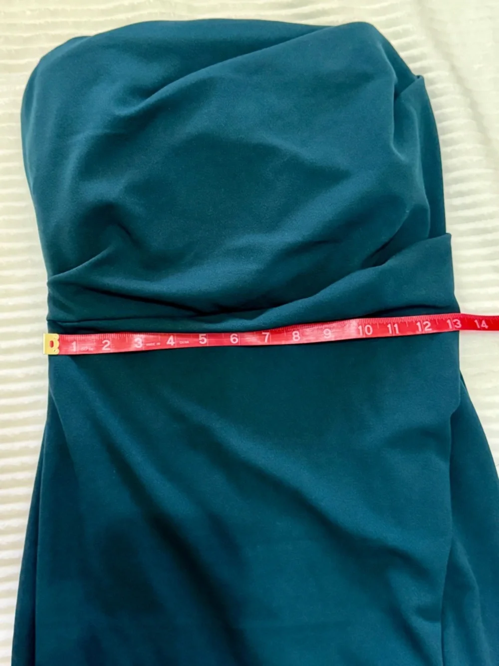 Lulu’s Marvelous Entrance Emerald Green Pleated Strapless Maxi Dress M NWT